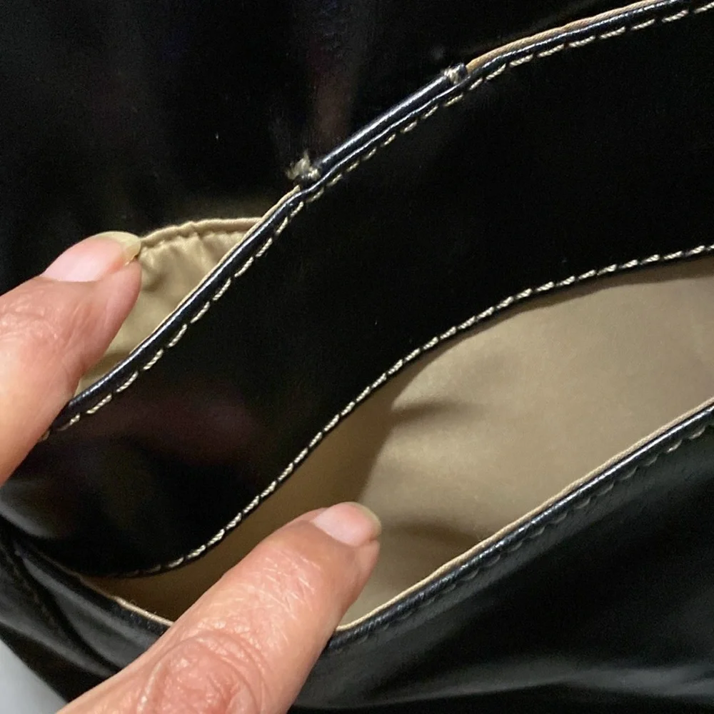 GIAN BERNNI black leather Crossbody